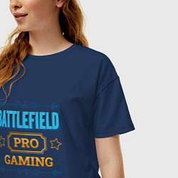 Футболка оверсайз женская Игра Battlefield PRO Gaming, цвет: тёмно-синий — фото 2