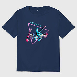 Футболка оверсайз женская Лас Вегас Невада, цвет: тёмно-синий
