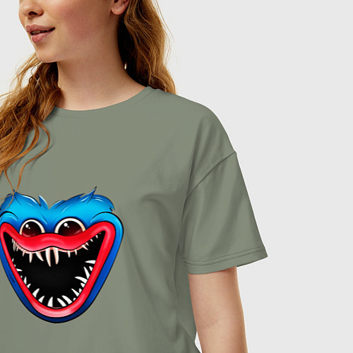 Женская футболка оверсайз Хагги Вагги Поппи Плэйтайм Poppy Playtime / Авокадо – фото 3