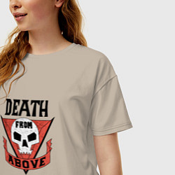 Футболка оверсайз женская Starship Troopers: Terran Command Форма десантника, цвет: миндальный — фото 2