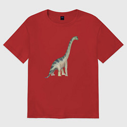 Женская футболка оверсайз Mamenchisaurus Мамэньсизавр маменчизавр