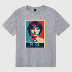 Футболка оверсайз женская Stranger Things Майк, цвет: меланж