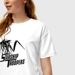 Футболка оверсайз женская Starship Troopers: Terran Command, цвет: белый — фото 2