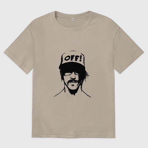 Женская футболка оверсайз Кидис / Миндальный – фото 1