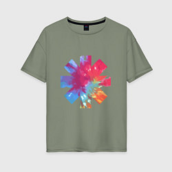 Футболка оверсайз женская RHCP Color, цвет: авокадо