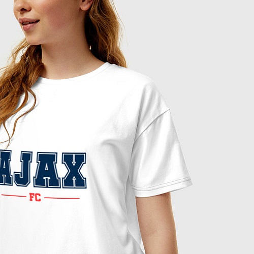 Женская футболка оверсайз Ajax FC Classic / Белый – фото 3