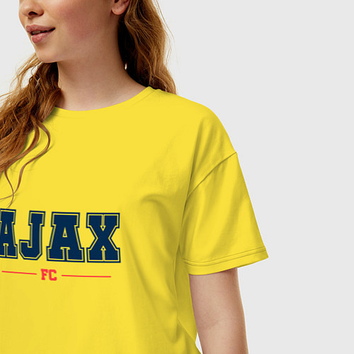 Женская футболка оверсайз Ajax FC Classic / Желтый – фото 3