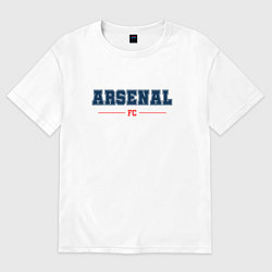 Футболка оверсайз женская Arsenal FC Classic, цвет: белый