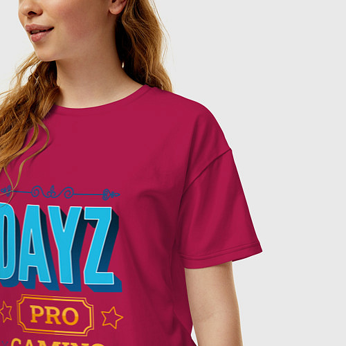 Женская футболка оверсайз Игра DayZ PRO Gaming / Маджента – фото 3