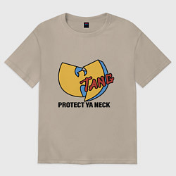 Футболка оверсайз женская Wu-Tang - Protect Ya Neck, цвет: миндальный