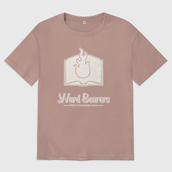 Женская футболка оверсайз Несущие слово лого винтаж