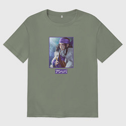 Футболка оверсайз женская Аспира Золотое божество, цвет: авокадо