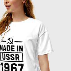 Футболка оверсайз женская Made In USSR 1967 Limited Edition, цвет: белый — фото 2
