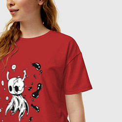 Футболка оверсайз женская Hollow Knight game, цвет: красный — фото 2