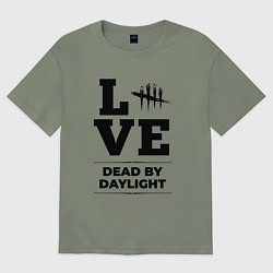 Футболка оверсайз женская Dead by Daylight love classic, цвет: авокадо