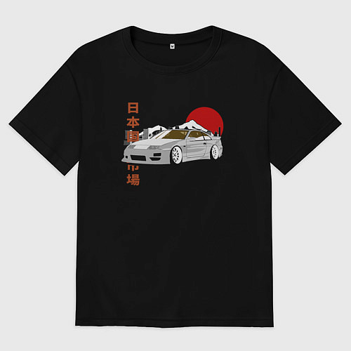 Женская футболка оверсайз 300ZX JDM Retro Style / Черный – фото 1