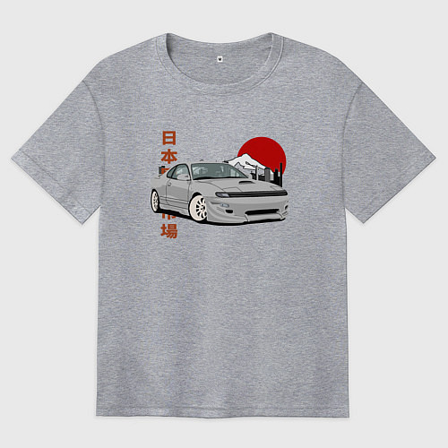 Женская футболка оверсайз Celica gt-four st183 JDM / Меланж – фото 1