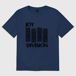 Футболка оверсайз женская Joy Division - rock, цвет: тёмно-синий