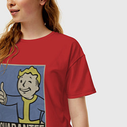 Футболка оверсайз женская Vault guarantee boy, цвет: красный — фото 2