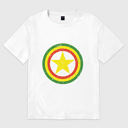 Футболка оверсайз женская Jamaica Star, цвет: белый