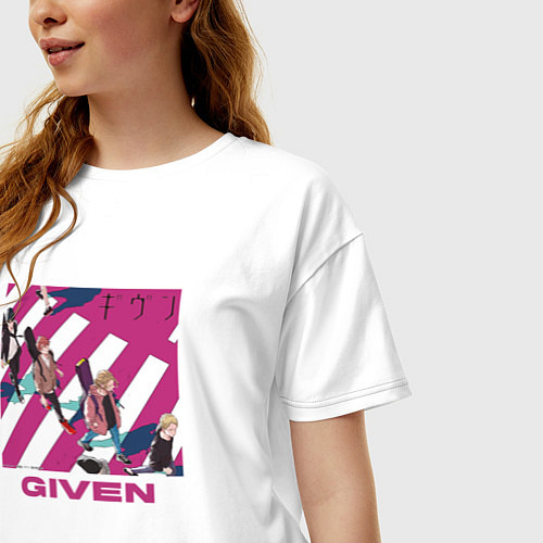 Женская футболка оверсайз Идущие Дарованные / Белый – фото 3