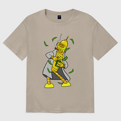 Футболка оверсайз женская Golden Bender, цвет: миндальный