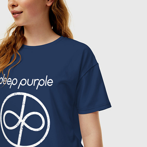 Женская футболка оверсайз Infinite Deep Purple / Тёмно-синий – фото 3