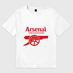Футболка оверсайз женская Arsenal: The gunners, цвет: белый