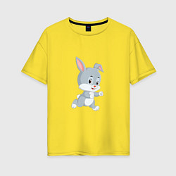 Женская футболка оверсайз Bunny Run