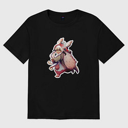 Футболка оверсайз женская Нанати арт, цвет: черный