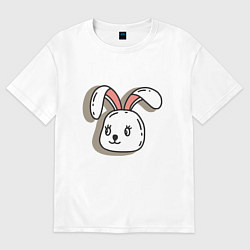 Женская футболка оверсайз Bunny Face