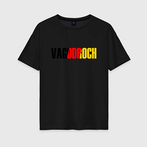 Женская футболка оверсайз VAGODROCH / Черный – фото 1