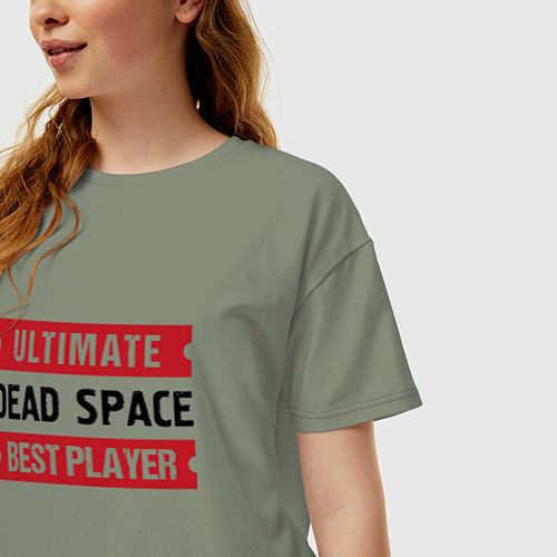 Женская футболка оверсайз Dead Space: Ultimate Best Player / Авокадо – фото 3