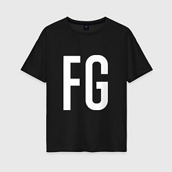 Футболка оверсайз женская FG - BTS, цвет: черный