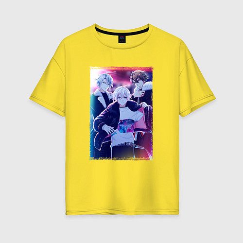 Женская футболка оверсайз Trigger - Семёрка идолов / Желтый – фото 1