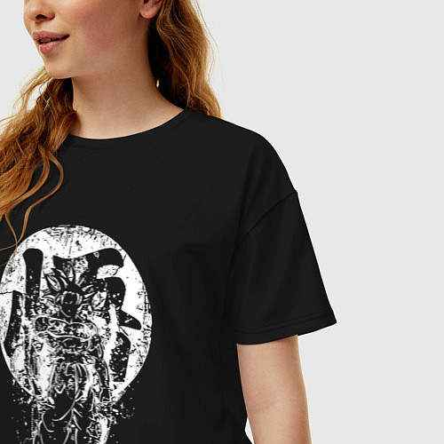 Женская футболка оверсайз Son Goku - Dragon Ball / Черный – фото 3