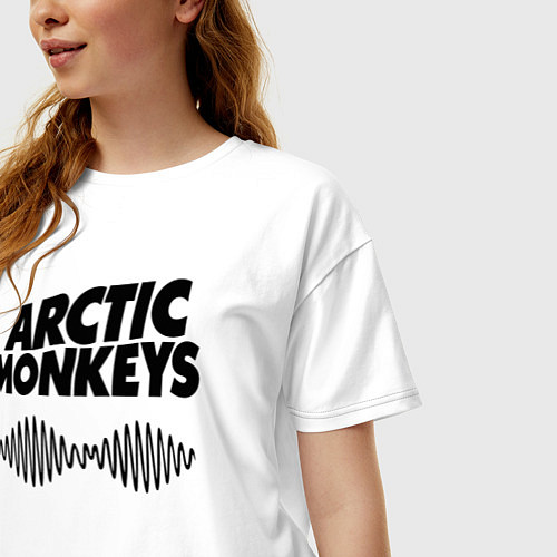 Женская футболка оверсайз Arctic Monkeys / Белый – фото 3