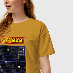 Футболка оверсайз женская Pac-Man на ZX-Spectrum, цвет: горчичный — фото 2