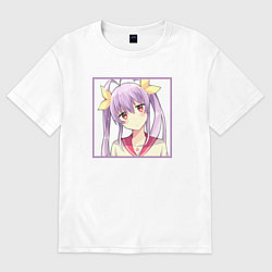 Футболка оверсайз женская Милая Рэнгэ - Деревенская глубинка, цвет: белый