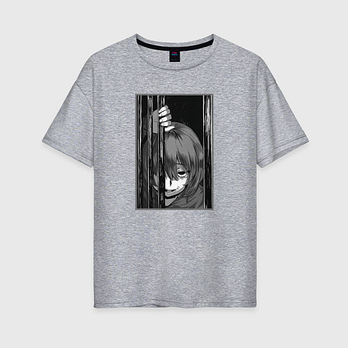 Женская футболка оверсайз Кеяру / Меланж – фото 1