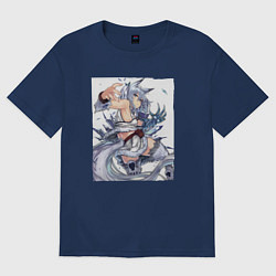 Футболка оверсайз женская Setsuna art, цвет: тёмно-синий