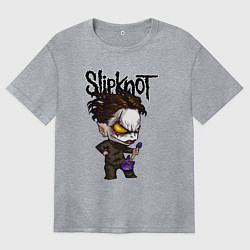 Футболка оверсайз женская Slipknot - art, цвет: меланж