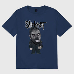 Футболка оверсайз женская Седьмой Slipknot, цвет: тёмно-синий