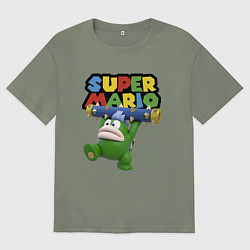 Футболка оверсайз женская Super Mario - Spike - Character, цвет: авокадо