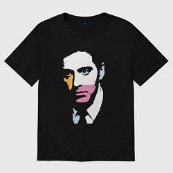 Футболка оверсайз женская Аль Пачино pop art, цвет: черный