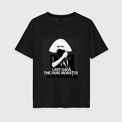 Женская футболка оверсайз Lady gaga the fame monster