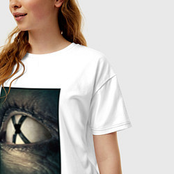 Футболка оверсайз женская X - Files poster, цвет: белый — фото 2