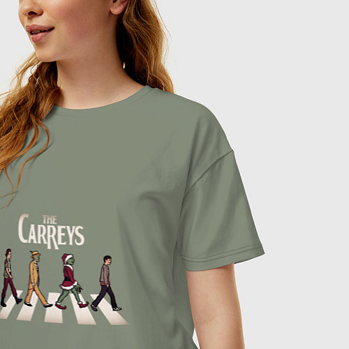 Женская футболка оверсайз The Carreys / Авокадо – фото 3