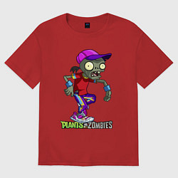 Футболка оверсайз женская Zombie on sport, цвет: красный