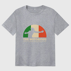 Футболка оверсайз женская The Notorious, цвет: меланж